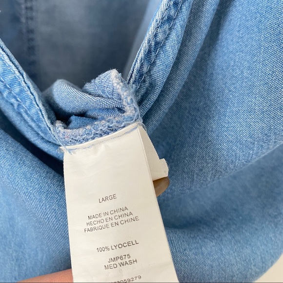 Thread & Supply Lyocell Button Down Romper - Picture 7 of 8